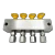 4-point stainless steel remote grease manifold kit with M10×1 header block, high-pressure grease-filled hose and fittings