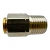 ILC straight push-in fitting with 6 mm connection and 1/4 inch BSPT male thread