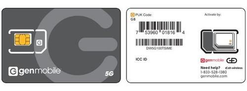 GenMobile Orange Network SIM Card (Min. 5 Card Purchase - GenMobile AR's Only)
