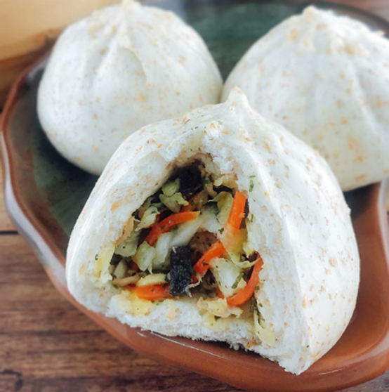 Whole Wheat Cabbage Steamed Buns (8pcs) 全麥高麗菜包