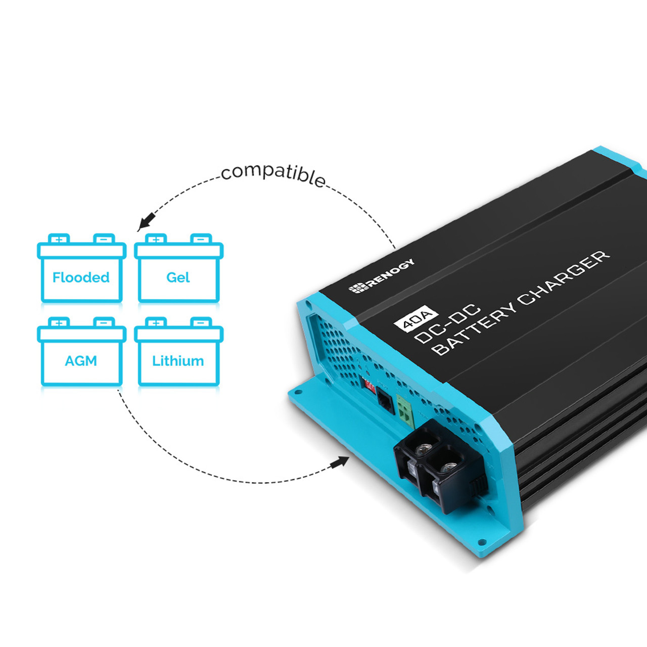 12V 40A DC to DC On-Board Battery Charger