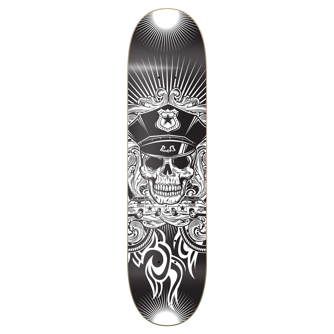 Yocaher Graphic Skateboard Deck   Skull Cop