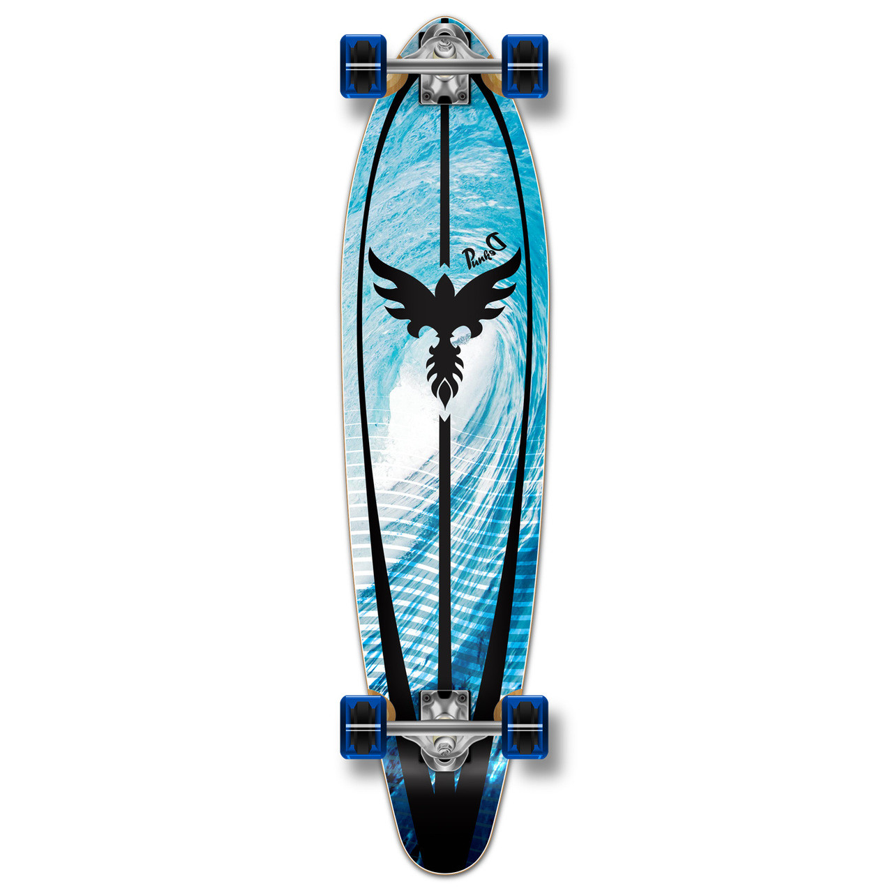 Punked Kicktail Tsunami Longboard Complete