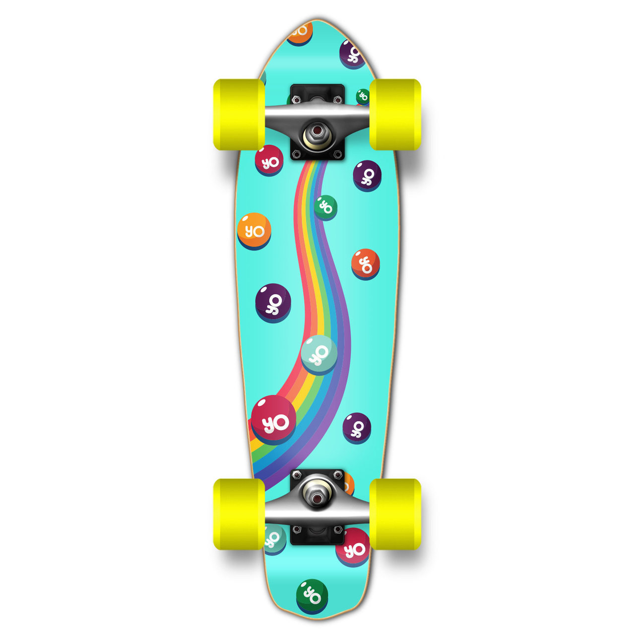 Yocaher Complete Micro Cruiser Skateboard Longboard - CANDY Series - Sweet  (GCCC116)