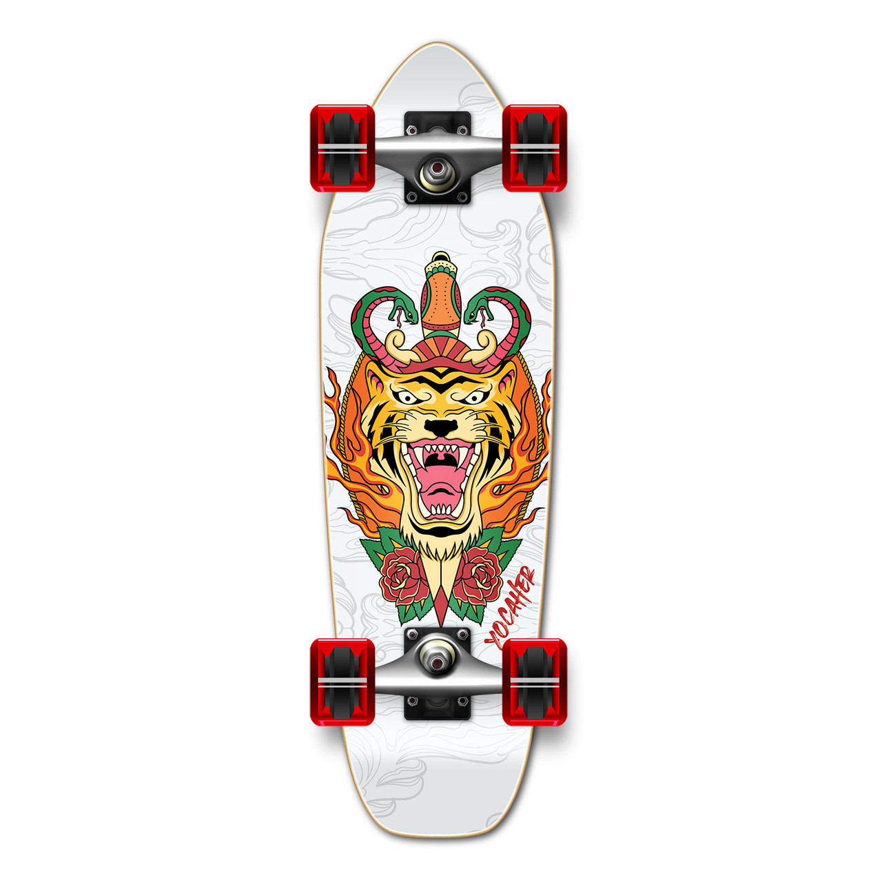 Yocaher Complete Mini Cruiser Flaming Tiger (GCMC131)