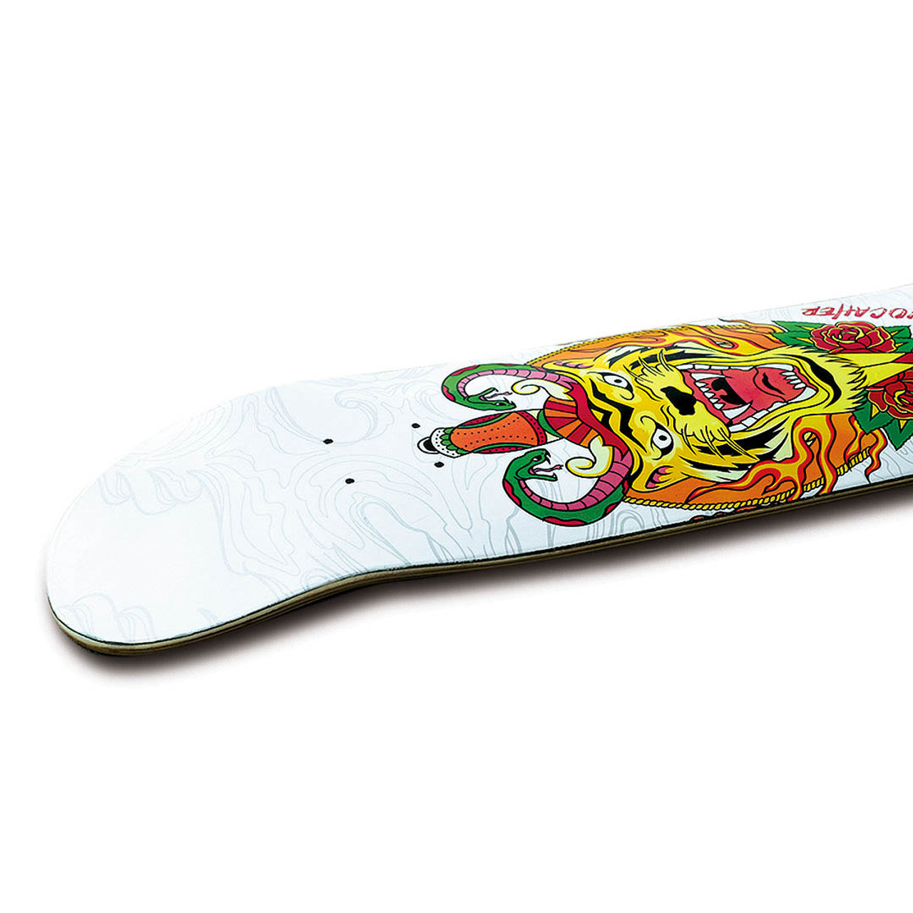 Yocaher Graphic Skateboard Deck - Flaming Tiger