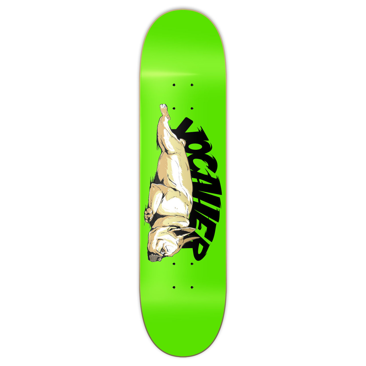 Shaded Caroline Intuition Yocaher Graphic Skateboard Deck - Lazy French Bulldog