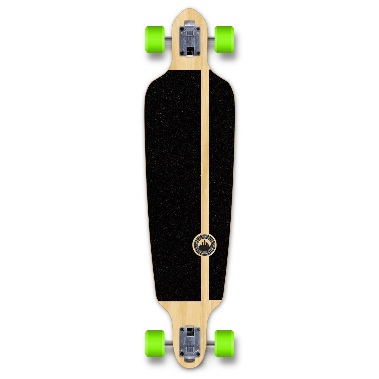 YOCAHER Drop Through Longboard Complete - Adventure Natural