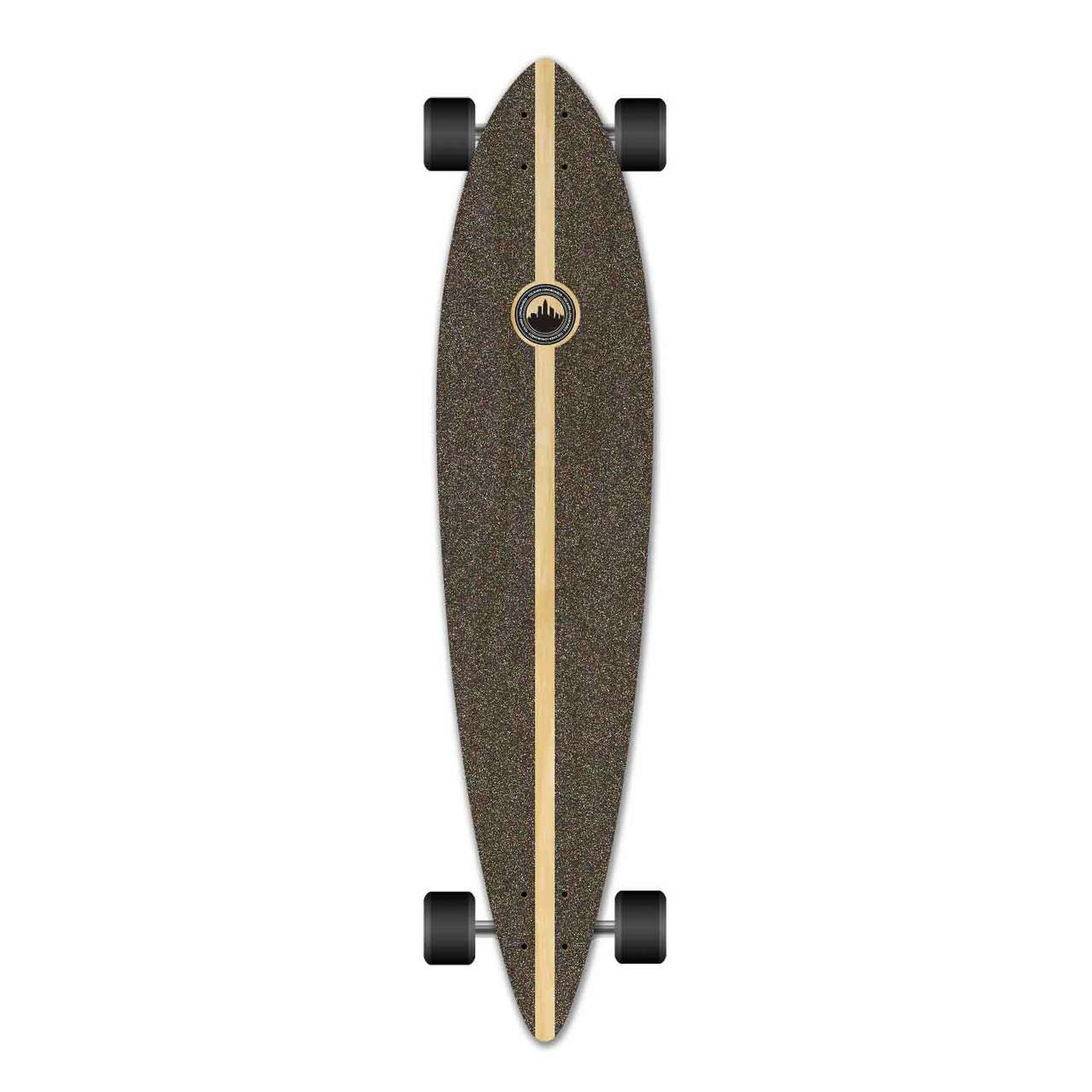 Pintail Black Digital Wave Longboard Complete