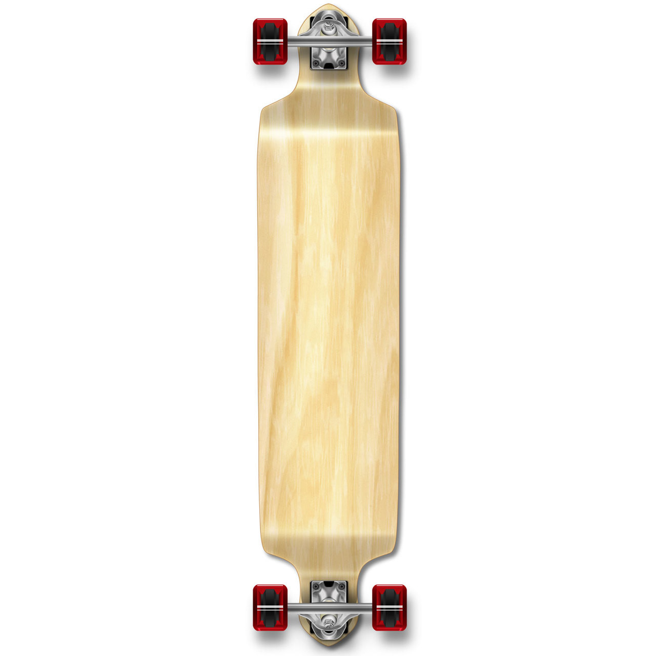 YOCAHER Drop Down Blank Longboard Complete - Natural