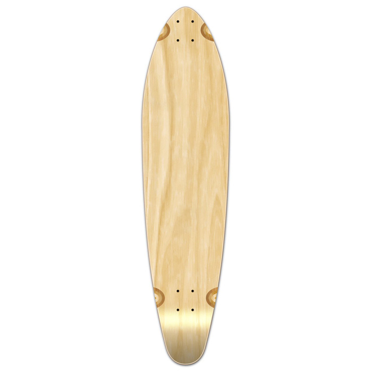 Tyranny ønskelig Subjektiv Kicktail Blank Longboard Deck - Natural