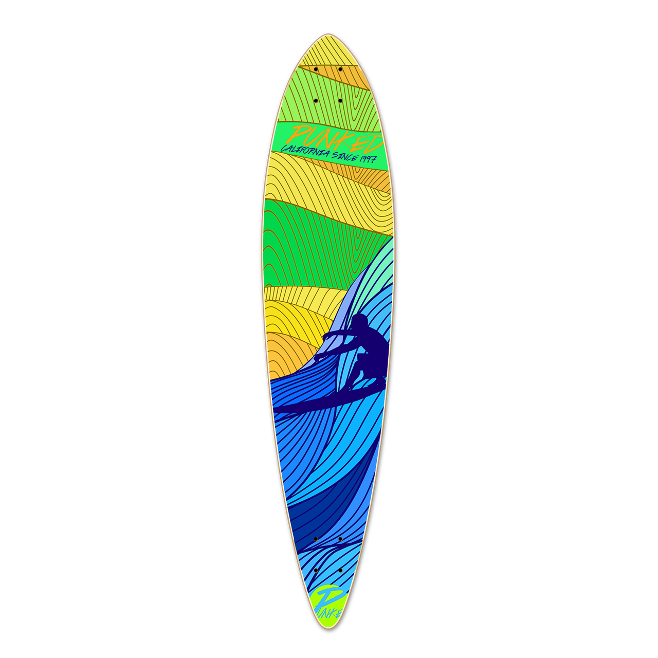 Pintail Longboard Deck Surf's up