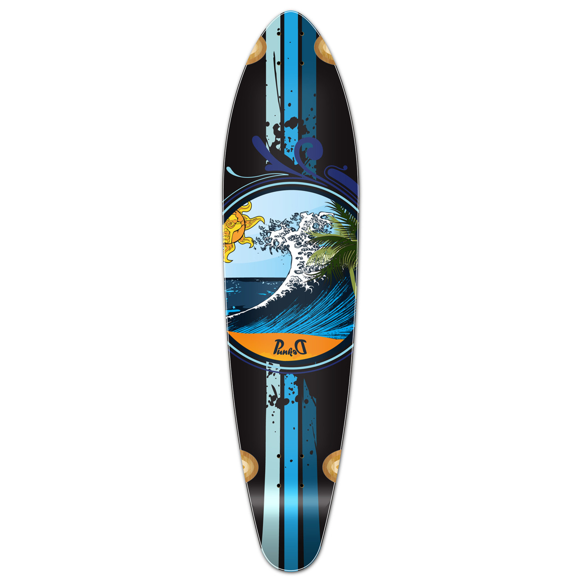 Kicktail Wave Longboard Deck