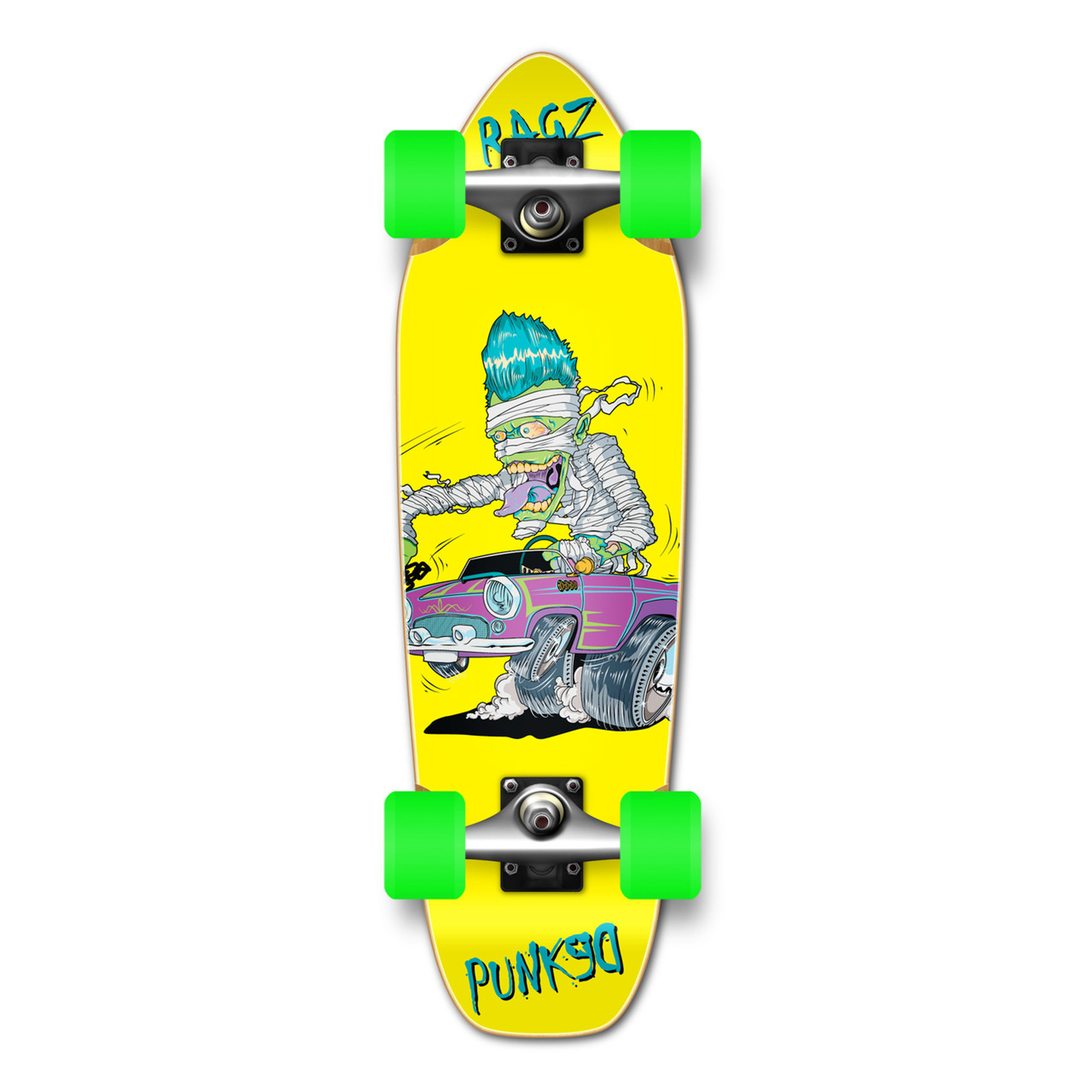 Punked mini cruiser skateboard Clearance