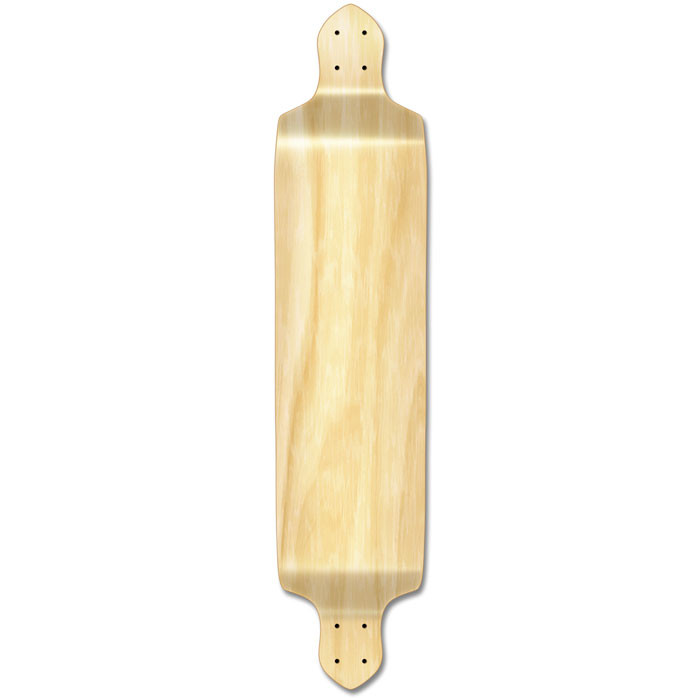 Drop Down Blank Longboard Deck Natural