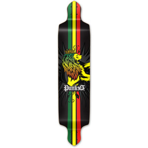 Yocaher Drop Down Longboard Deck - Rasta Yocaher Drop Down Longboard Deck - Rasta