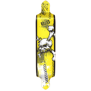Yocaher Drop Down Longboard Deck - YSkull Yocaher Drop Down Longboard Deck - YSkull