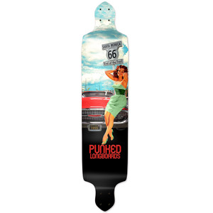 YOCAHER Drop Down Longboard Deck - Route 66 Series - RTE-66 YOCAHER Drop Down Longboard Deck - Route 66 Series - RTE-66