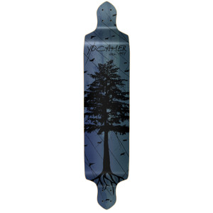 Yocaher Drop Down Longboard Deck - In the Pines : Blue Yocaher Drop Down Longboard Deck - In the Pines : Blue