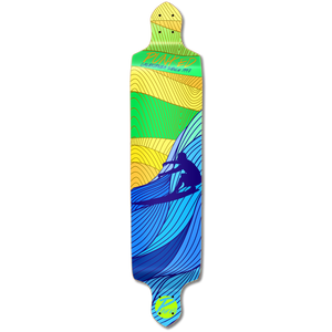 YOCAHER Drop Down Longboard Deck - Surf's up YOCAHER Drop Down Longboard Deck - Surf's up