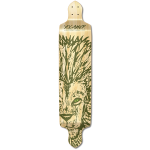 YOCAHER Drop Down Longboard Deck - Spirit Animal LION YOCAHER Drop Down Longboard Deck - Spirit Animal LION