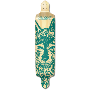 YOCAHER Drop Down Longboard Deck - Spirit Animal WOLF YOCAHER Drop Down Longboard Deck - Spirit Animal WOLF