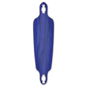 Drop Through Blank Longboard Deck - Stained Blue Drop Through Blank Longboard Deck - Stained Blue