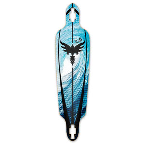 Yocaher Drop Through Longboard Deck - Tsunami Yocaher Drop Through Longboard Deck - Tsunami