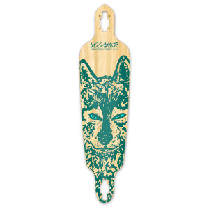 Yocaher Drop Through Longboard Deck - Spirit Animal WOLF Yocaher Drop Through Longboard Deck - Spirit Animal WOLF