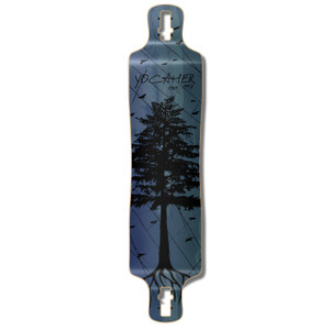 Yocaher Lowrider Longboard Deck - In the Pines : Blue Yocaher Lowrider Longboard Deck - In the Pines : Blue