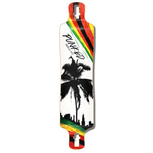 Yocaher Lowrider Longboard Deck - Palm City Rasta Yocaher Lowrider Longboard Deck - Palm City Rasta