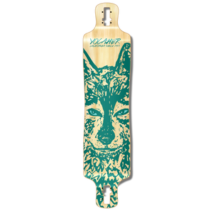 Lowrider Longboard Deck - Spirit Animal WOLF Lowrider Longboard Deck - Spirit Animal WOLF