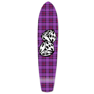 Slimkick Longboard Deck - Dice Slimkick Longboard Deck - Dice