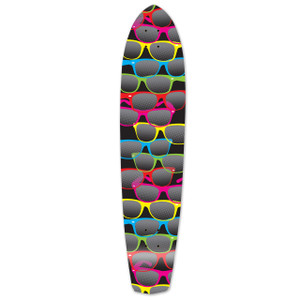 Slimkick Longboard Deck - Shades Black Slimkick Longboard Deck - Shades Black
