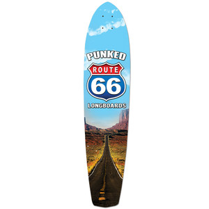 Slimkick Longboard Deck - Route 66 Series - The Run Slimkick Longboard Deck - Route 66 Series - The Run