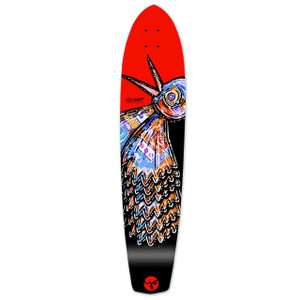 Slimkick Longboard Deck - The Bird Red Slimkick Longboard Deck - The Bird Red