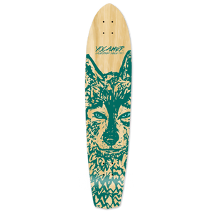 Slimkick Longboard Deck - Spirit Animal WOLF Slimkick Longboard Deck - Spirit Animal WOLF