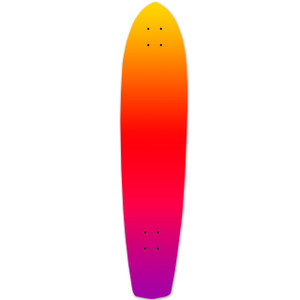 Slimkick Longboard Deck - Gradient Pink Slimkick Longboard Deck - Gradient Pink