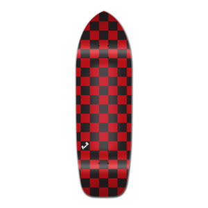 YOCAHER Old School Longboard Deck - Checker Red YOCAHER Old School Longboard Deck - Checker Red