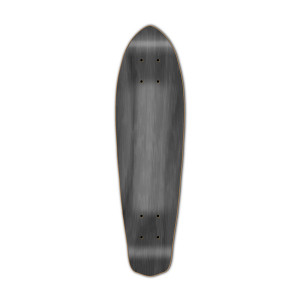 Yocaher Micro Cruiser Blank Deck - Stained Black Yocaher Micro Cruiser Blank Deck - Stained Black