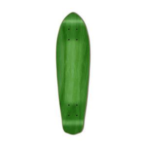 Yocaher Micro Cruiser Blank Deck - Stained Green Yocaher Micro Cruiser Blank Deck - Stained Green