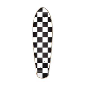 Yocaher Micro Cruiser Deck - Checker White Yocaher Micro Cruiser Deck - Checker White