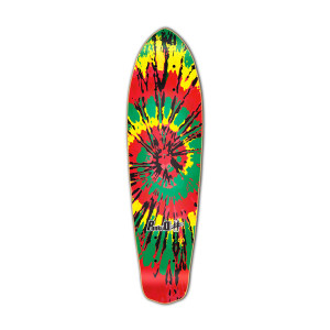 Yocaher Micro Cruiser Deck - Tiedye Rasta Yocaher Micro Cruiser Deck - Tiedye Rasta