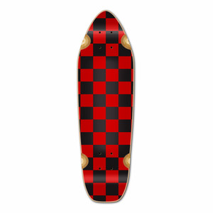 Yocaher Mini Cruiser Deck - Checker Red