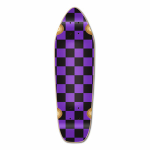 Yocaher Mini Cruiser Deck - Checker Purple Yocaher Mini Cruiser Deck - Checker Purple