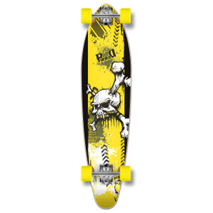 Yocaher Kicktail Longboard Complete - YSKULL Yocaher Kicktail Longboard Complete - YSKULL
