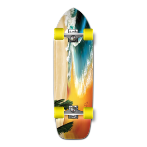Yocaher Old School Longboard Complete - Beach Yocaher Old School Longboard Complete - Beach