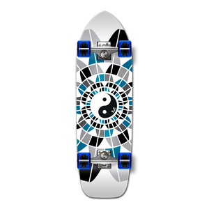YOCAHER Old School Longboard Complete - Yin Yang YOCAHER Old School Longboard Complete - Yin Yang