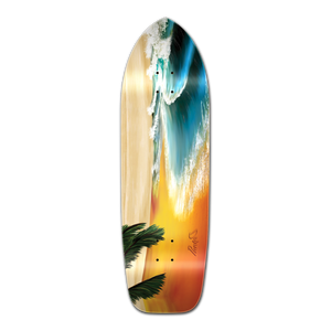 YOCAHER Old School Longboard Deck - Beach YOCAHER Old School Longboard Deck - Beach