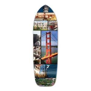 YOCAHER Old School Longboard Deck - San Francisco YOCAHER Old School Longboard Deck - San Francisco